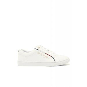 Pantofi dama Tommy Hilfiger Signature FW0FW06322 36 EU Alb 123402356 - Tommy Hilfiger
