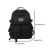 Univerzális sportiskolai hátizsák zsebekkel, fekete, méretek