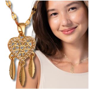 316L arany sebészeti acél szív álomfogó aranyozott nyaklánc

 316L sebészeti acél aranyozott Dreamcatcher szív nyaklánc