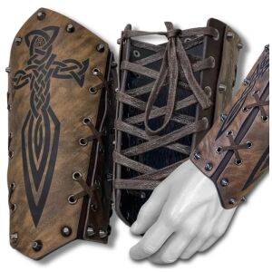 Középkori bőr karkötő védő karkötő 1db