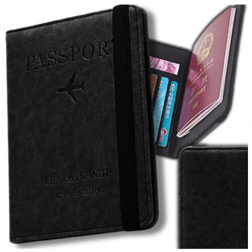 Utazótáska okmányokhoz és útlevélhez RFID védelemmel és hamisításgátló tulajdonságokkal