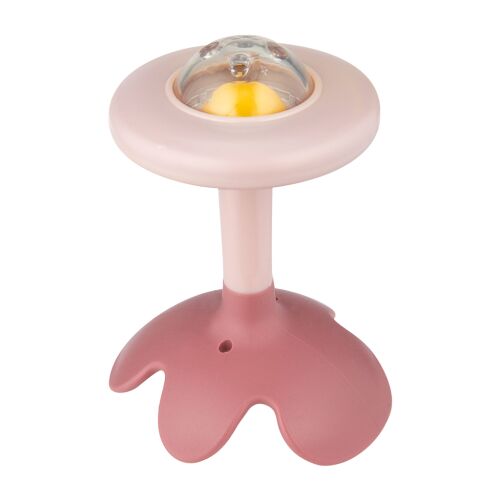 Canpol Babies rózsaszín szenzoros csörgő rágókával