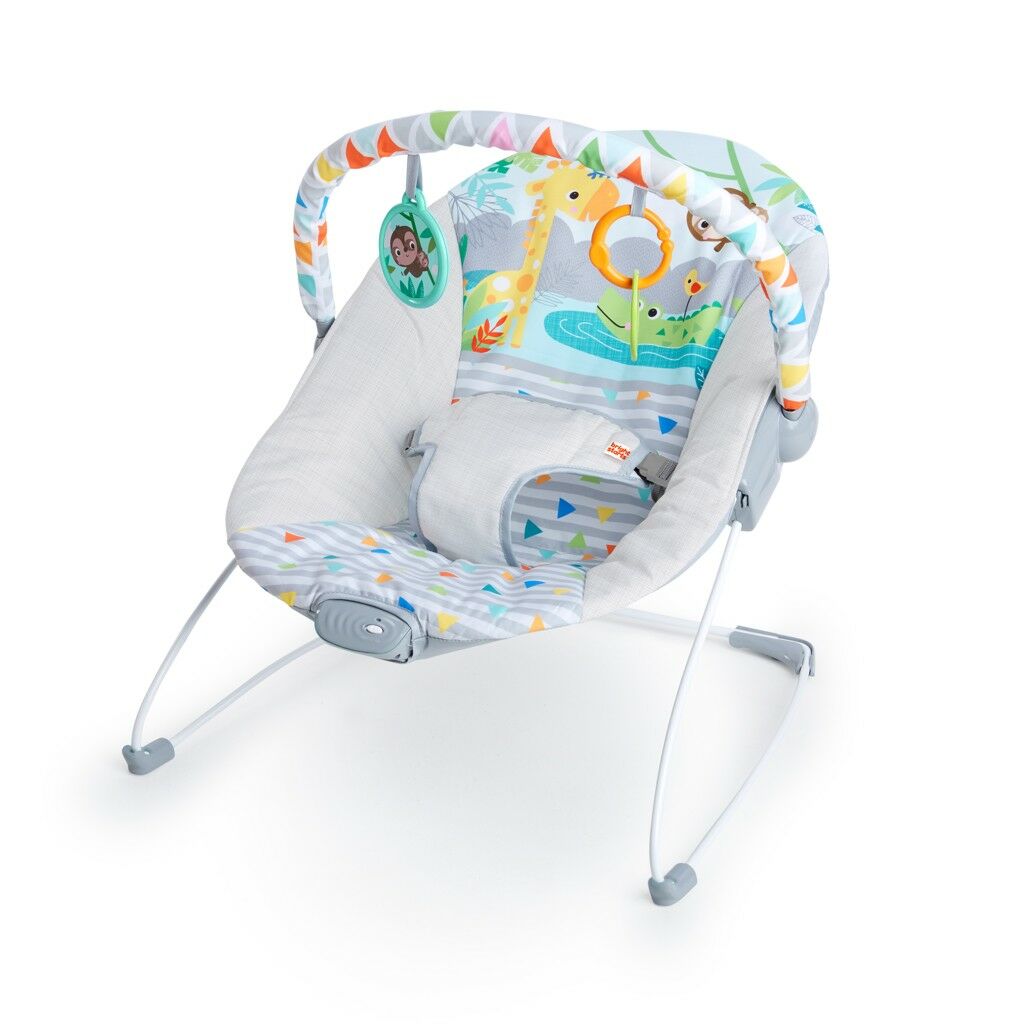 E-shop Bright Starts Safari Fun™ Vibračné ležadlo 0hó+, max. 9 kg