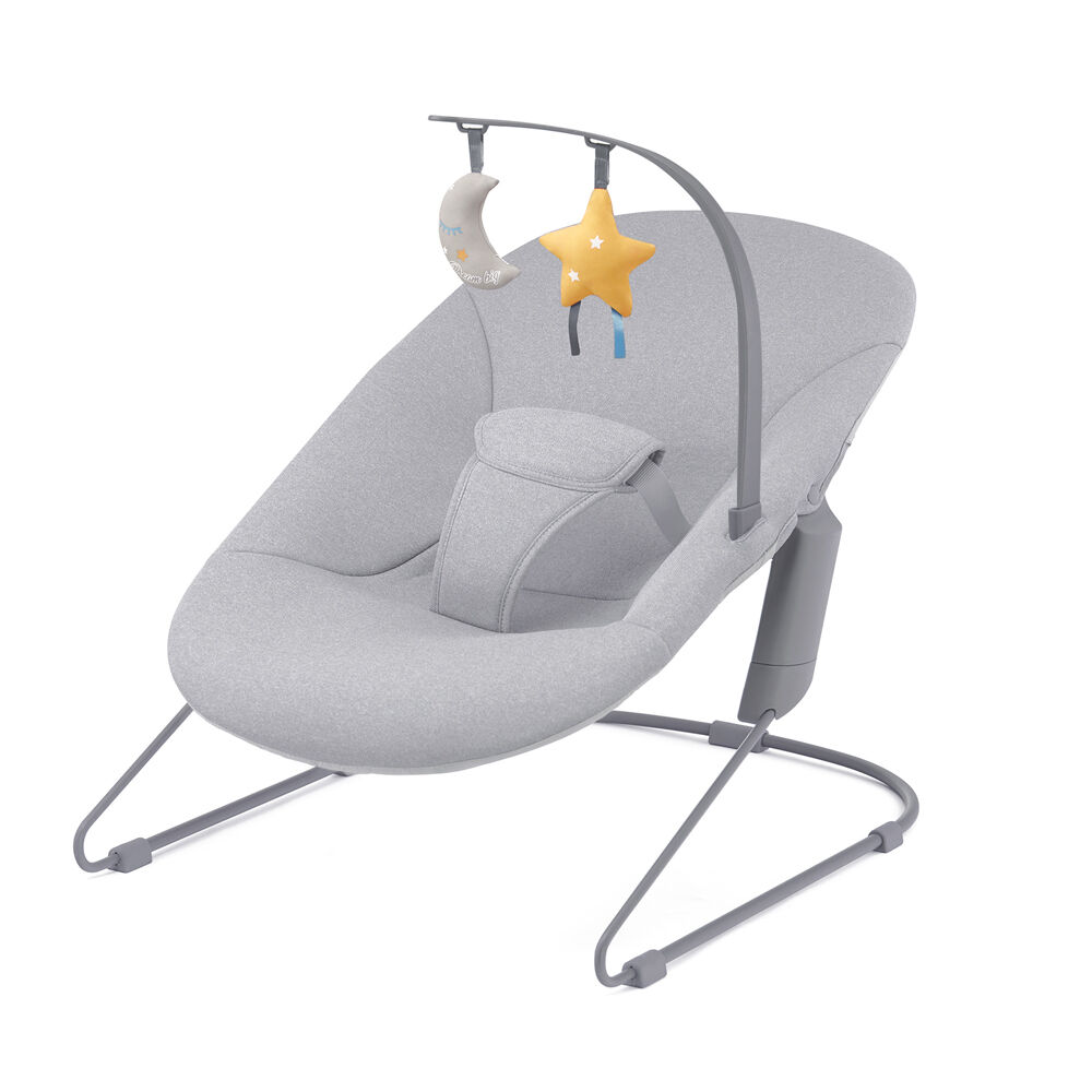 E-shop Kinderkraft Calmee Lehátko pre bábätká do 9 kg – Sivé