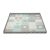 KINDERKRAFT Luno Shapes habszivacs puzzle alátét, menta, emelt szélekkel, 185x165 cm