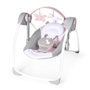 Ingenuity Flora the Unicorn baby swing with butterfly and unicorn toys - Babies & Toddler