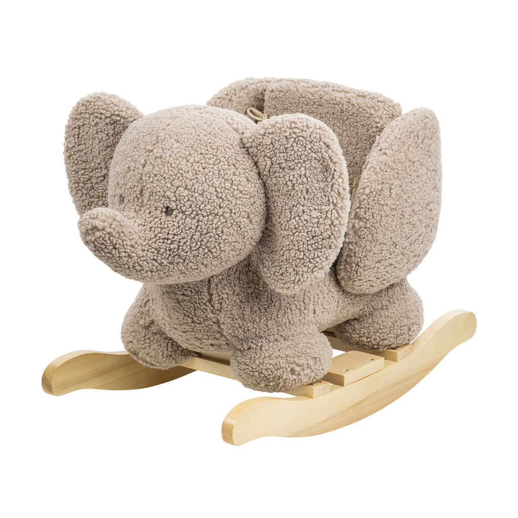 E-shop NATTOU Hojdačka Teddy plyš sloník taupe 10m+