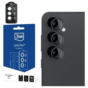 3mk Lens Protection Pro Samsung Galaxy S25 kamera lencsevédő, fekete keret, könnyű telepítés, karcálló - 3MK Kijelzővédő fólia