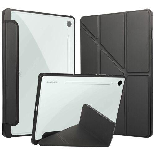 Fekete állványos tok Samsung Galaxy Tab S10 Plus 12.4 hüvelykes (2024) táblagéphez 