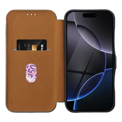 FOLIO SIDE MAGNET kinyitható tok iPhone 16 Pro Max - szürke 123418981