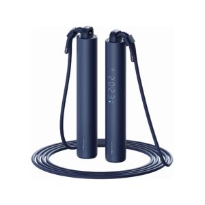 Xiaomi Smart Jump Rope, черен, интелигентно въже за скачане с цифров дисплей, фитнес тракер, калориен брояч, регулируема дължина, EU версия - Кардио машина и устройство