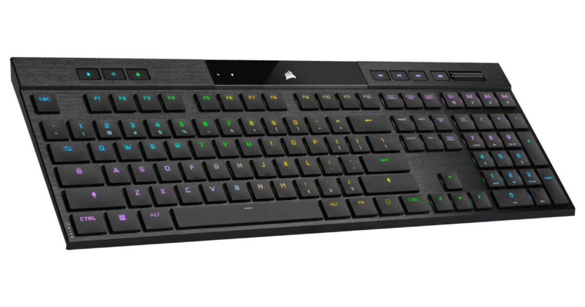 Corsair K100 Air Wireless RGB Ultra-Thin Mechanical Gaming Keyboard ...