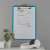LEITZ WOW A4 Clipboard with paper, blue
