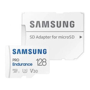 SAMSUNG MEMÓRIAKÁRTYA 128GB - microSDXC PRO Endurance, TransFlash, Class 10, UHS-I, SD adapter - MB-MJ128KA/EU - GYÁRI