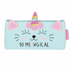 Starpak Einhorn Katzen Federmäppchen, hellblau - Starpak
