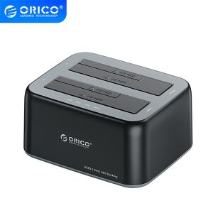 Orico 6829C3-V1-EU-BK Két rekeszes HDD/SSD dokkoló állomás, USB-C, Fekete - Orico