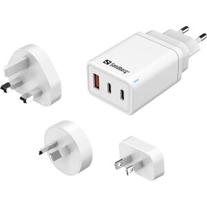 Sandberg Telefon töltő  3in1 TravelCharger USB-C/A 65W 123573831 - Sandberg