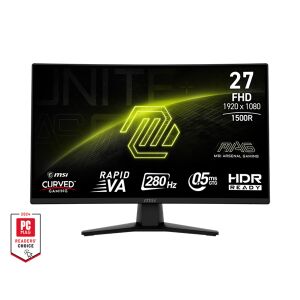 Monitor de joc curbat MSI MAG 274CXF de 27 inci, rată de reîmprospătare de 280Hz, timp de răspuns de 0,5ms, HDR gata - Monitoare