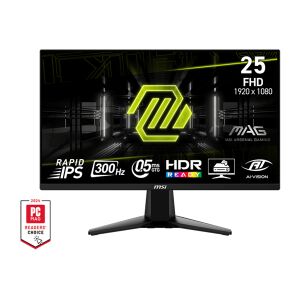 Monitor de gaming MSI MAG 255XF 24,5 inci FHD 300Hz, panou Rapid IPS, timp de răspuns de 0,5 ms, HDR Ready, AI Vision - Monitoare