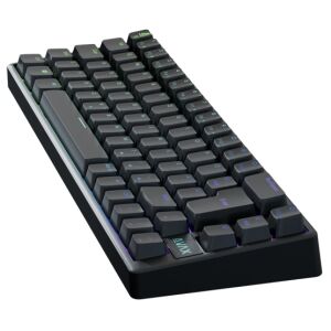 AVAX GM01 PRO 65% RGB Tri-Mode Mechanikus Billentyűzet Gateron Sárga Switch - Ferde nézet - AVAX