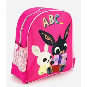 Bing Bing różowy plecak z uchwytem na butelkę, 30 cm, plecak Bing bunny, plecak szkolny, plecak dla dzieci, plecak przedszkolny - Plecak, torba Ovis