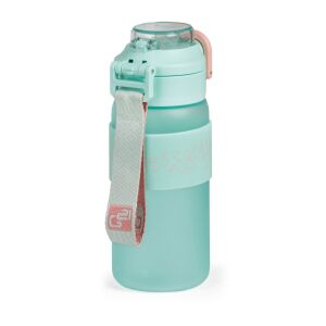 G21 Vitality ivópalack, 600 ml, menta zöld színben, szalmával és fedéllel, BPA mentes - G21