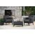 Keter Salemo Duo grafit kerti bútor szett két fotellel és asztallal kültéri környezetben