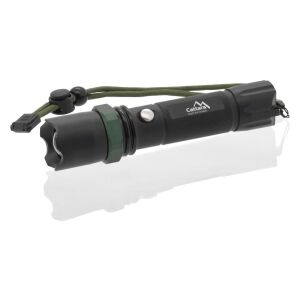 Cattara LED zseblámpa zoom funkcióval, fekete és zöld színben, 150 lumen - Cattara