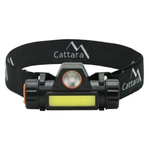 LED-es fejlámpa Cattara 120lm újratölthető 123580417 - Cattara