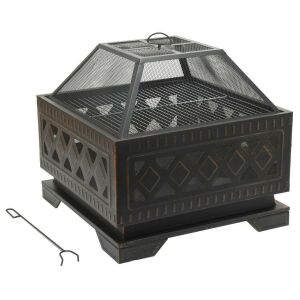 Cattara SQUARE réz patinás kandalló fedéllel 123580388 - Cattara