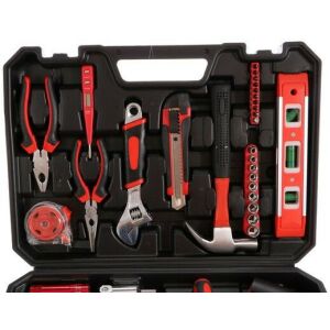 Sixtol HOME 110 szerszámkészlet, 110 darabos szerszámkészlet fogóval, csavarhúzóval, kalapáccsal, vízmértékkel és még sok mással - Sixtol