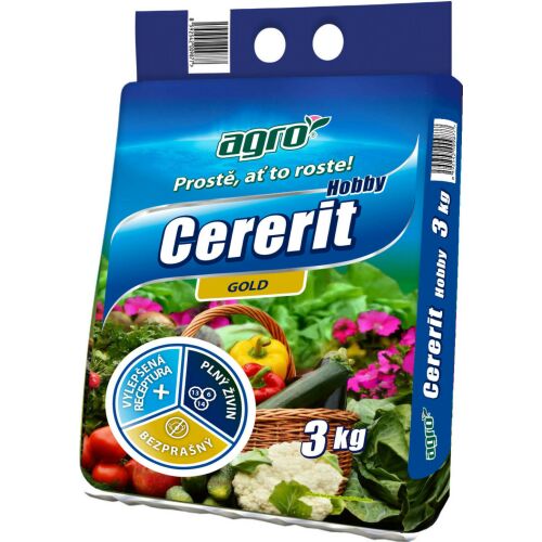 Agro Cererit Hobby Gold műtrágya, 3 kg-os csomag, zöldségekhez, gyümölcsökhöz és dísznövényekhez - Műtrágya