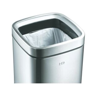 EKO Laguna 12 liter rozsdamentes acél szemeteskosár fedéllel és zsákkal - Eko