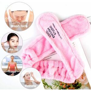 Puha kozmetikai spa hajgumi nyúl, gyapjú, univerzális méret, 70 cm