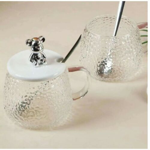 Glasbecher für Kaffee. 7,5 cm, 260 ml, irisierendes Design, SZK55 123602146