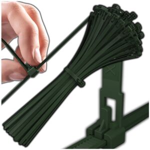 Zöld kábelzár szalagok 150x4mm, nylon, 100 db