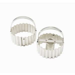 Linzer kiszúró készlet, 2 darabos, rozsdamentes acél süteménykiszúró - Sütemény kiszúró