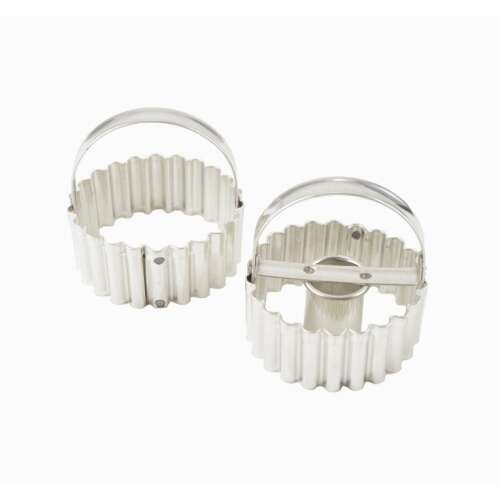 Linzer kiszúró készlet, 2 darabos, rozsdamentes acél süteménykiszúró