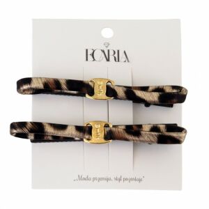 Sada 2 sponiek do vlasov 7cm leopardie sp337 123610090 - Móda&obliekanie
