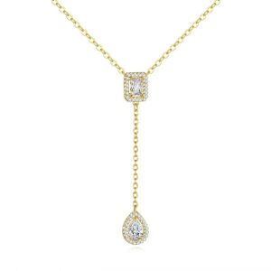 Aranyozott cirkónia szív nyaklánc nst2114