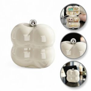 Krémes hordozható ékszerdoboz pd156k