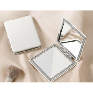 Kozmetikai tükör fehér elegáns fém nyílás l12 kézitáskához