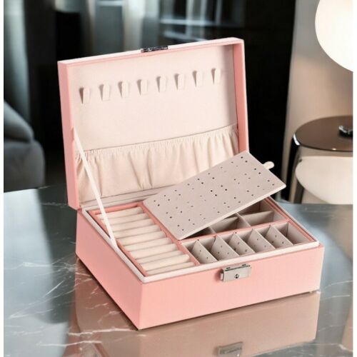 Ékszerdoboz, tok, szervező, doboz rózsaszín pd155r 123610941
