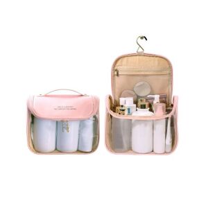 Kozmetikai táska, összecsukható, elegáns, aktatáska, púderrózsaszín, 85 db.