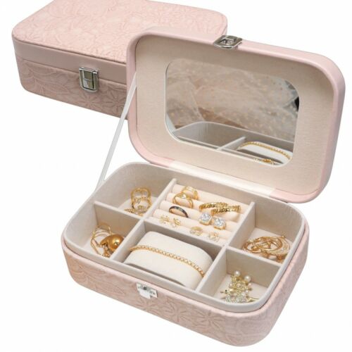 Ékszerdoboz, tok, szervező, rózsaszín csipke pd157r