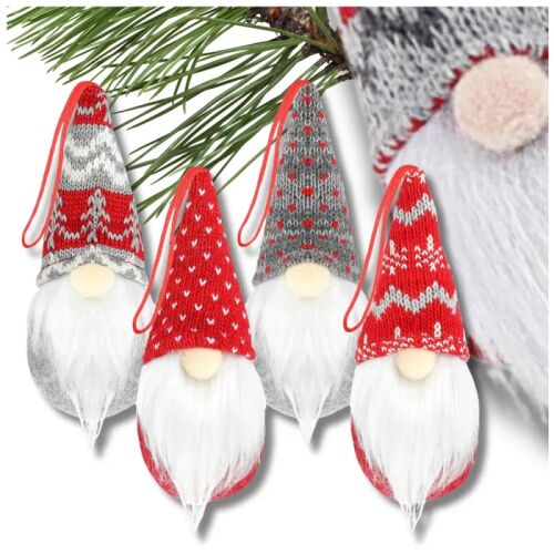 Karácsonyi manó Mikulás 15 cm-es akasztós figura szett 4 db-os 123611798