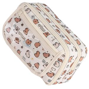 Leányiskola kétkamrás tolltartó kapibarával