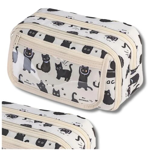 Macska két zsebes iskolai írószer rendszerező 123611870