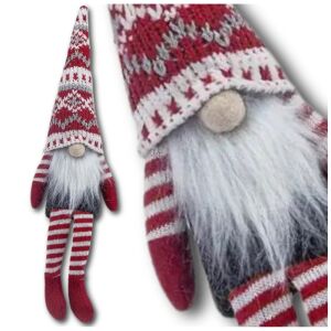 Karácsonyi manó Mikulás 36 cm ülő törpe