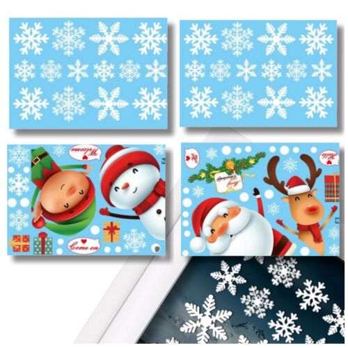 4 ív karácsonyi hópehely matrica készlet